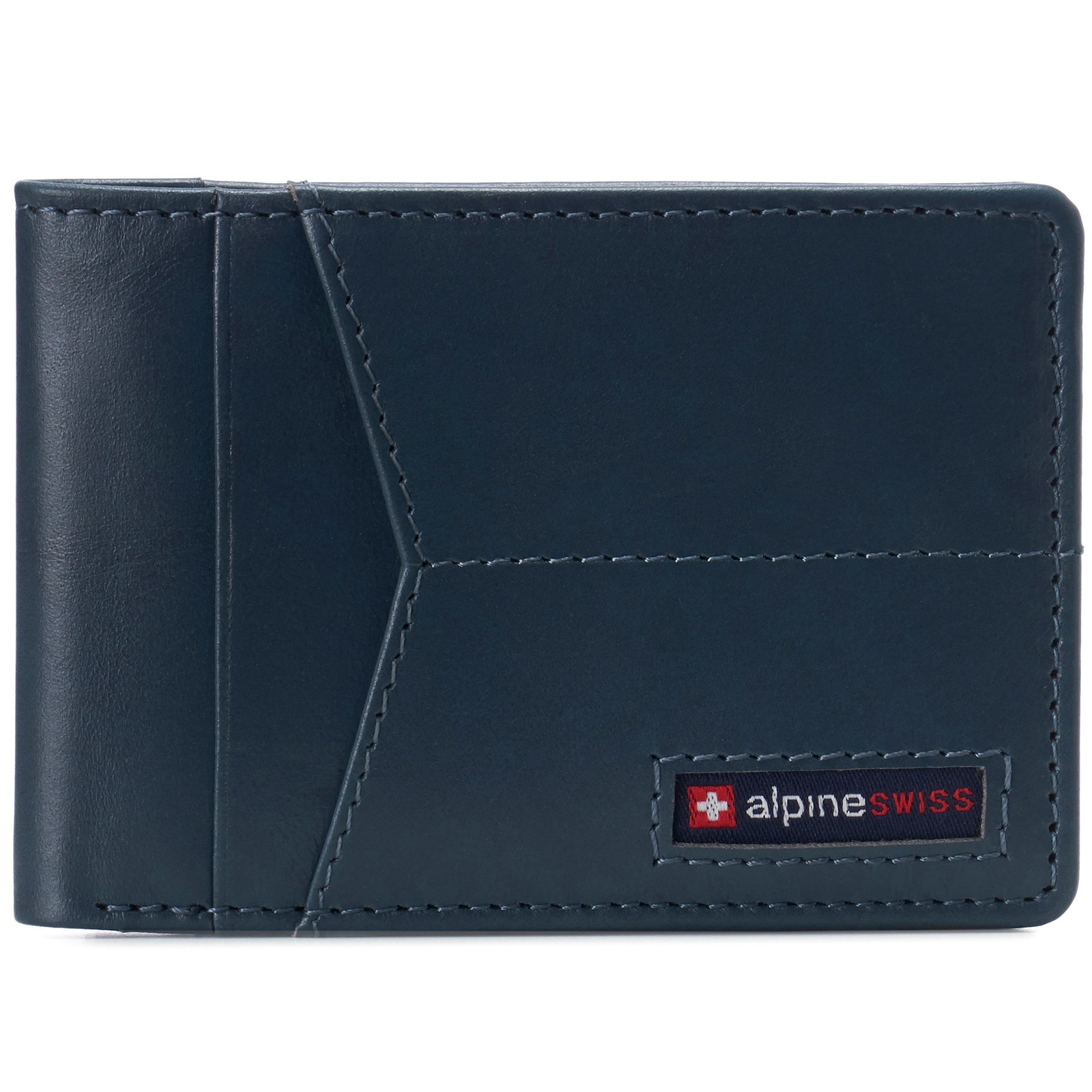 Alpine Swiss Delaney Slim Bifold Wallet | Front Pocket Wallet | 8 Card Slots ID