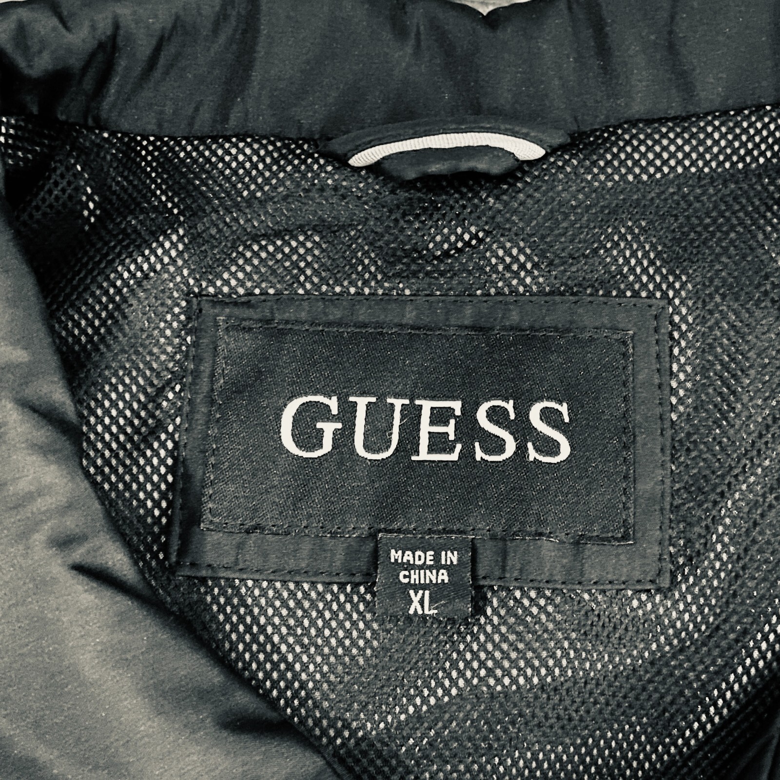 Guess Mens Jacket Snazzy Full Zip Chest Pockets All Seasons Casual XL*