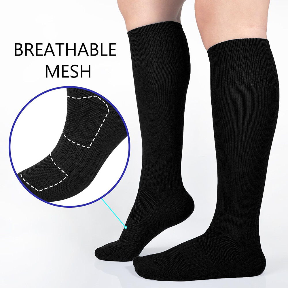 Over Knee High Sports Socks Men Long Athletic Sports Football Soccer Baseball