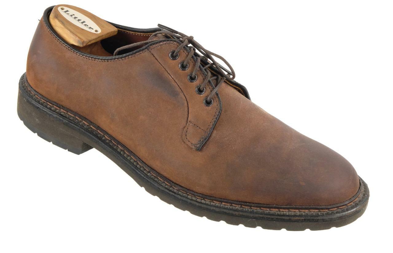 ALDEN Sz. 9.5 A/C Oxford Dress Shoes Goodyear Welt Oiled Leather Ombre Dk Brown