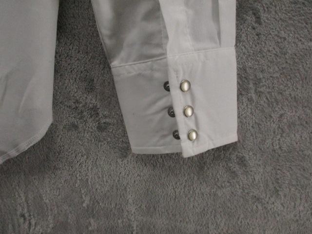 NEW Wrangler Shirt Mens Small White Long Sleeve Western Pearl Snap Classic Fit
