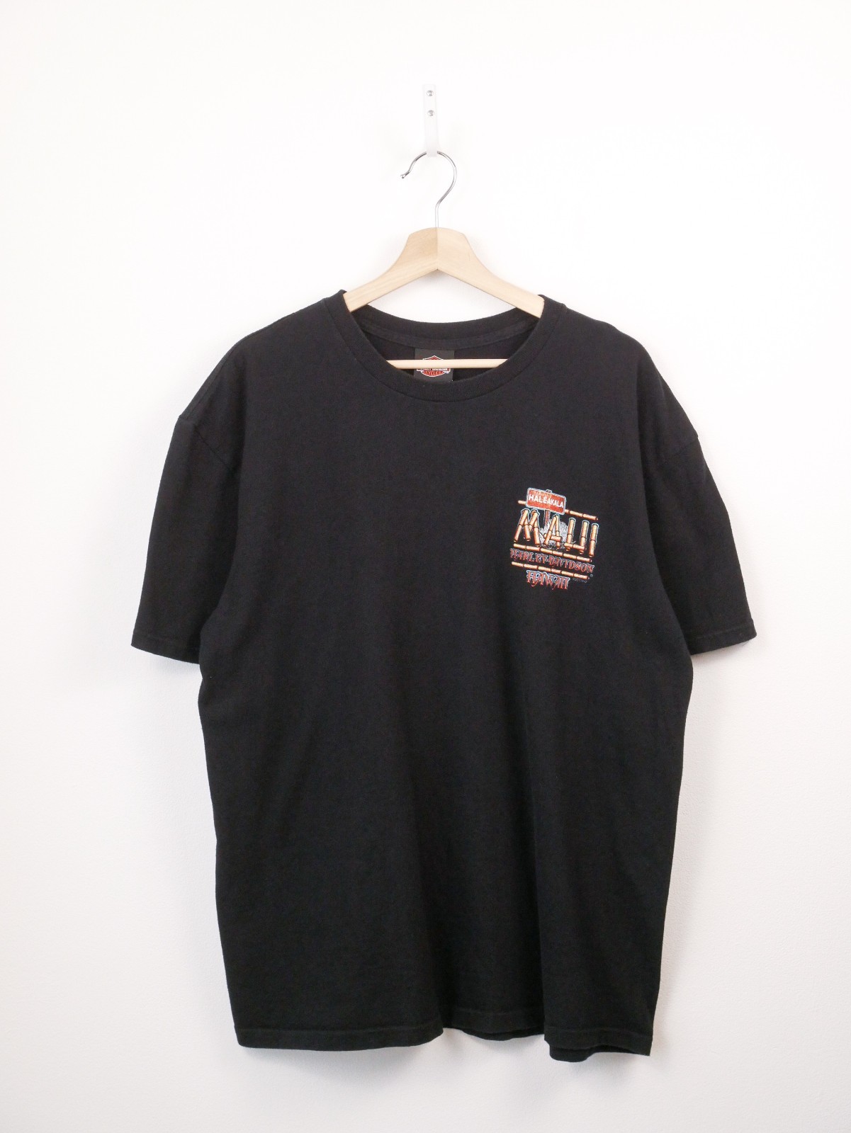 Harley Davidson Mens XL Maui Hawaii Motorcycle Graphic T Shirt Black 2011