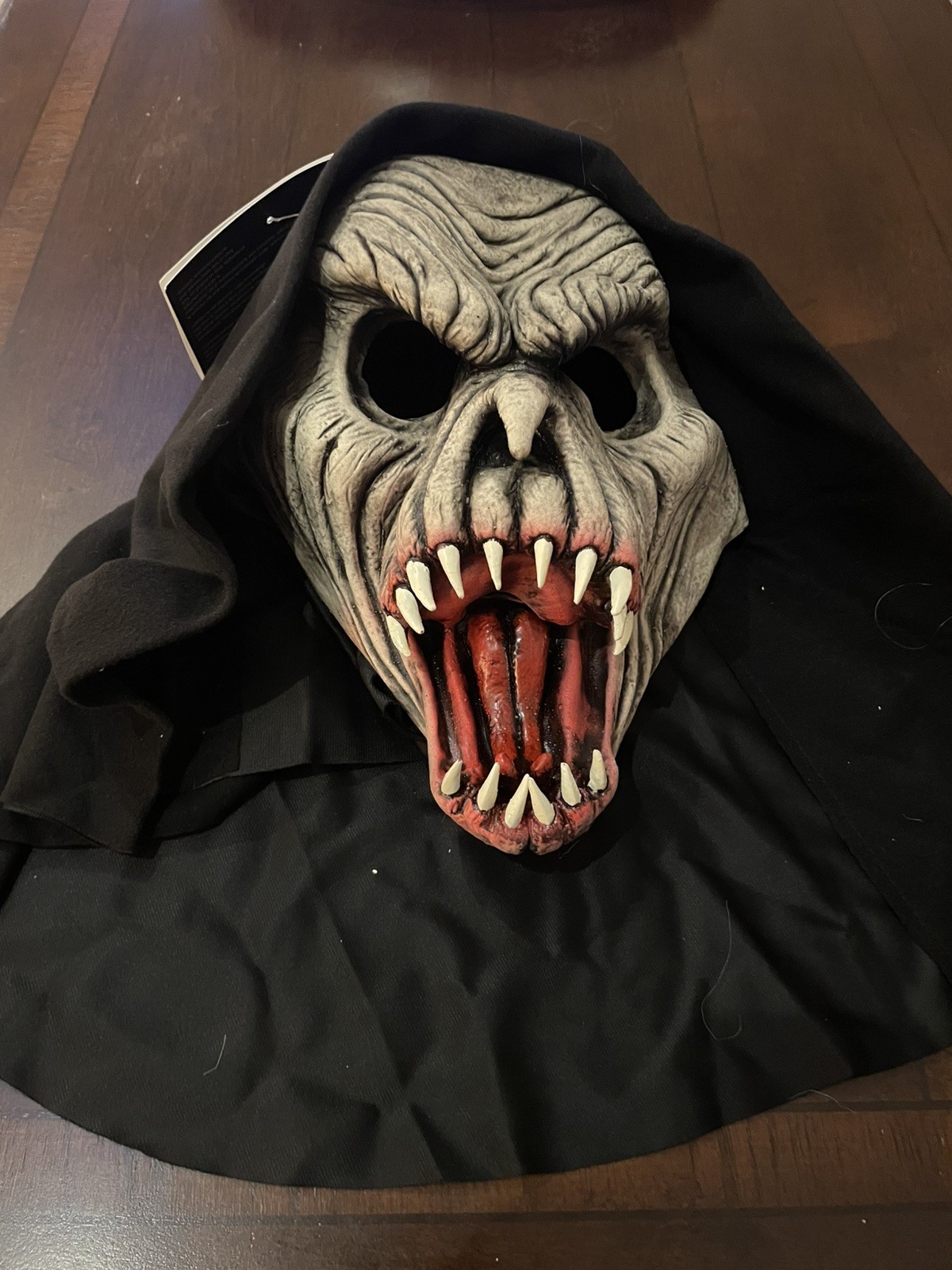 Adult Zagone Studios Hand Made UV White Glow “Fang Face” Mask N1126