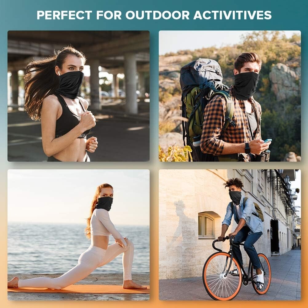 Cooling Neck Gaiter Face Cover Ice Silk Scarf UV Protection Mask for Men Women