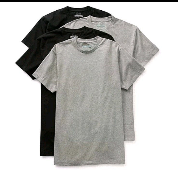 Stafford 4-Pack Men’s 4XL Big Dry+Cool Breathable Mesh Crew-Neck Cotton T-Shirts