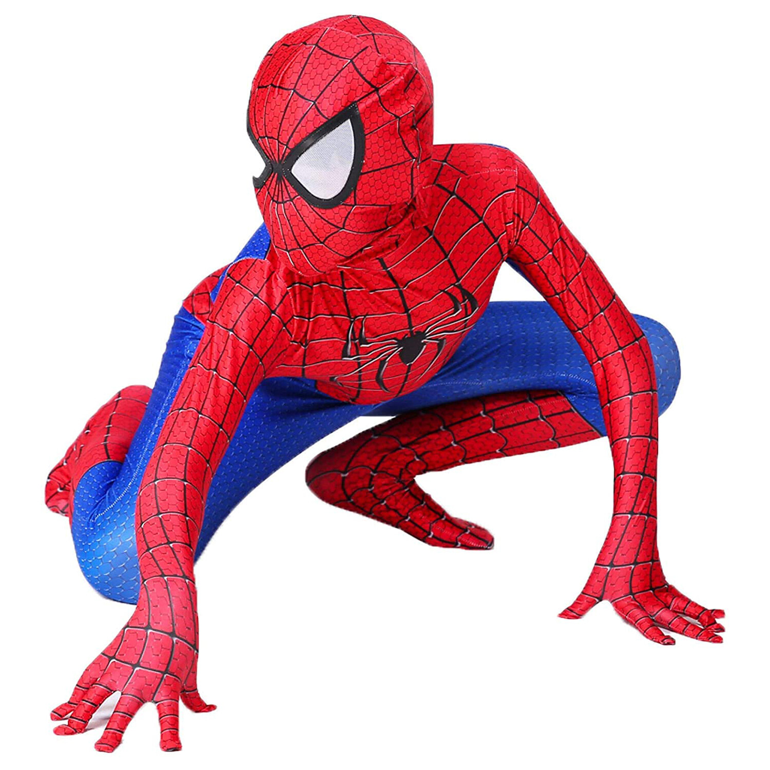 Kids SpiderMan Cosplay Costume Boys Tobey Maguire Outfit Jumpsuit Fancy Dress