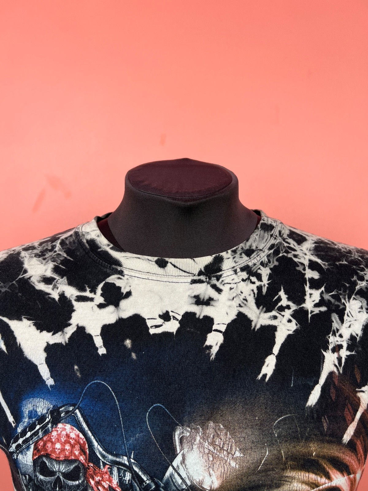 Skull wild tee shirt streetwear hype moto vintage custom men’s S