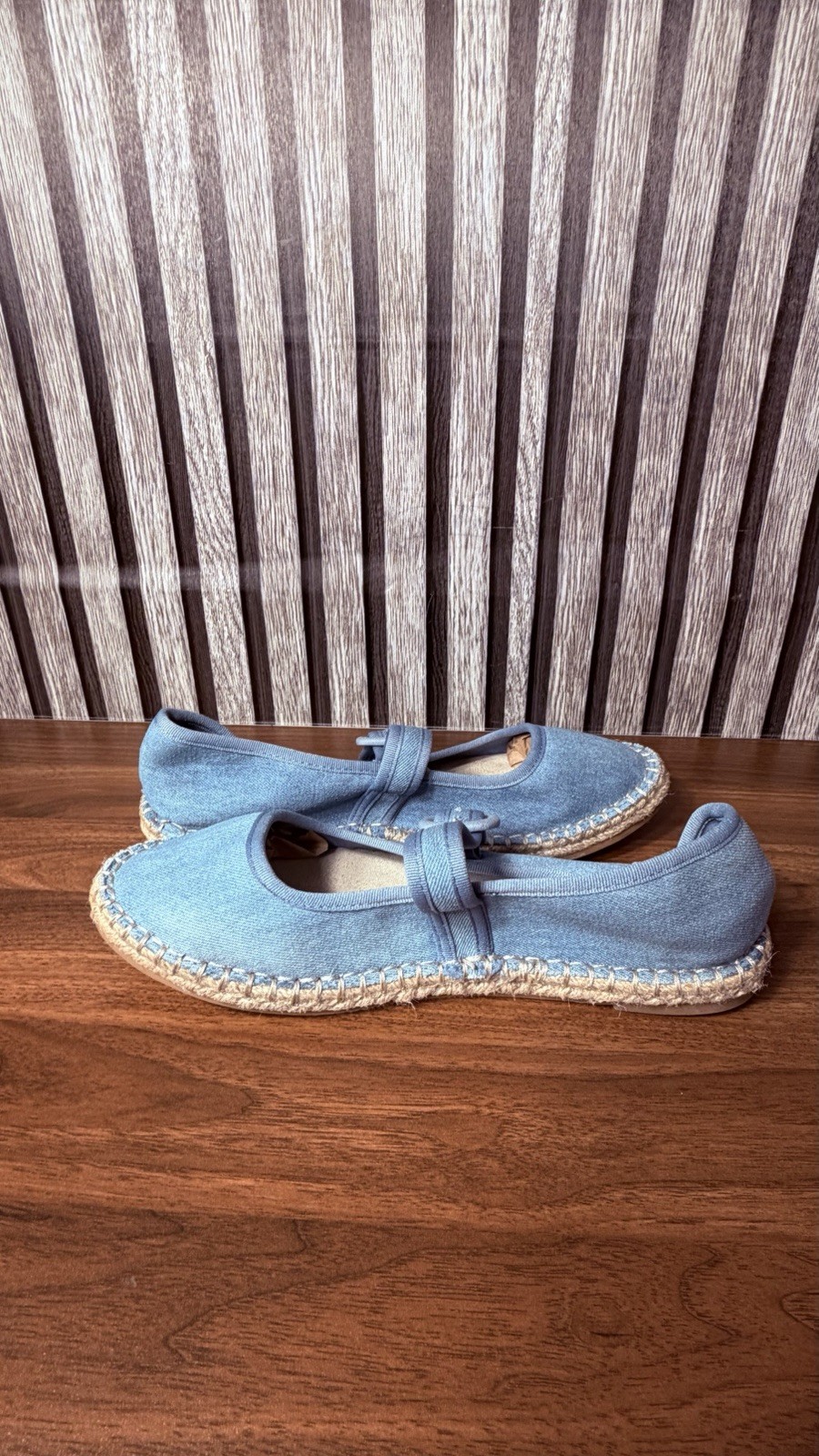 CL by Laundry Women’s Blue Mary Jane Flats Buckle Closure Round Toe Solid