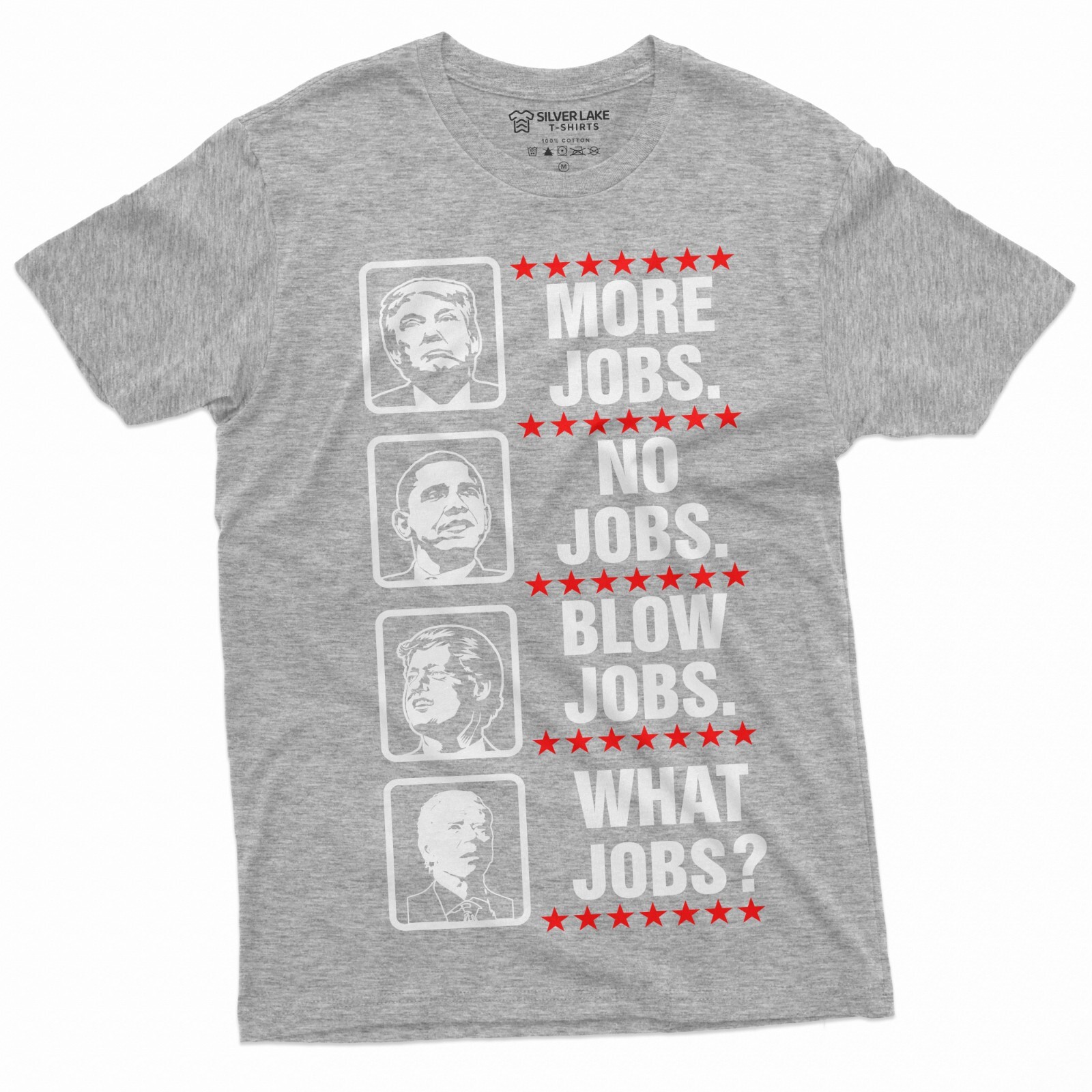 Mens Funny Anti Biden Shirt What Jobs Trump Conservative 2024 Republican Tee
