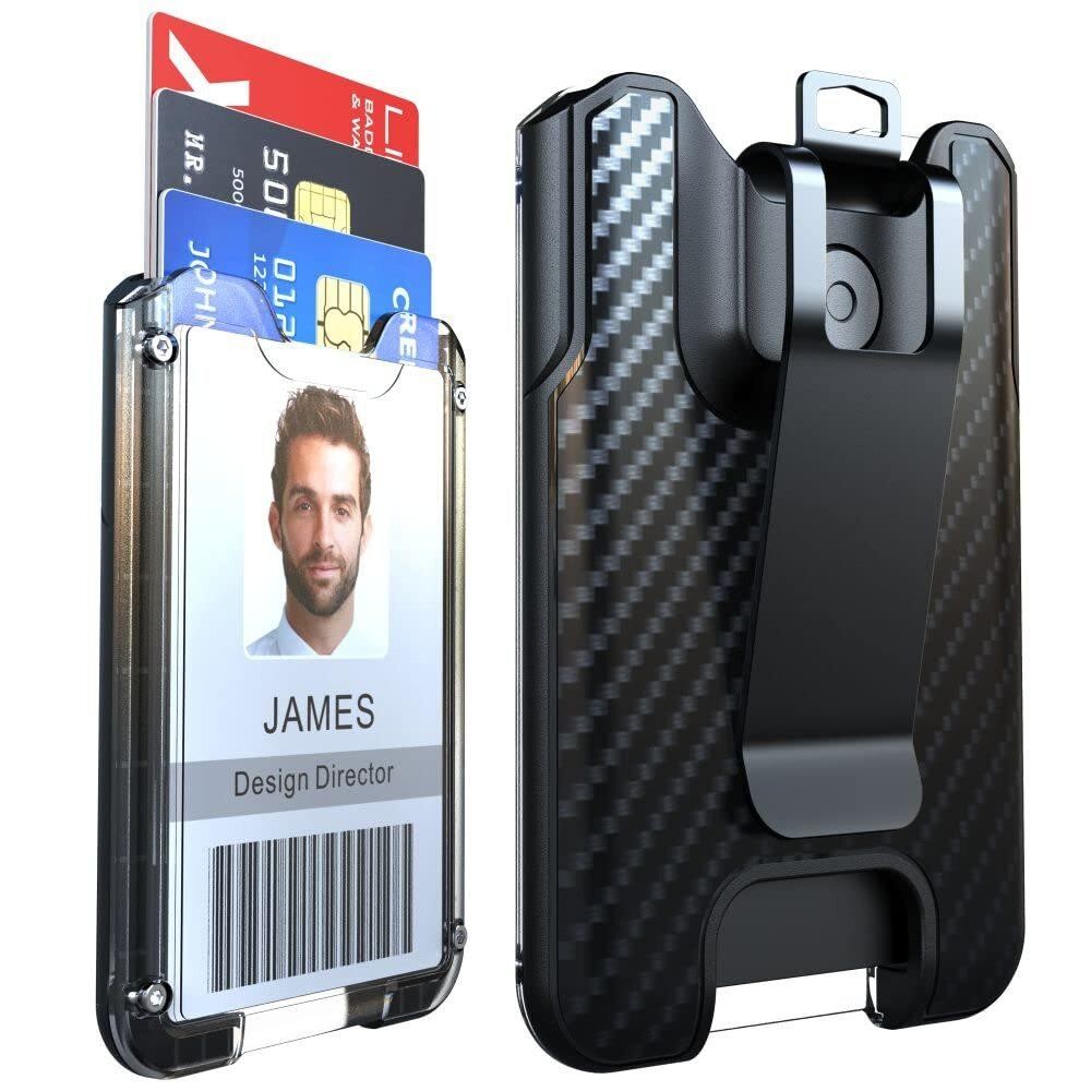 Badge Holder/card Holder/portable Wallet with Metal Clip – Durable Polycarbonate