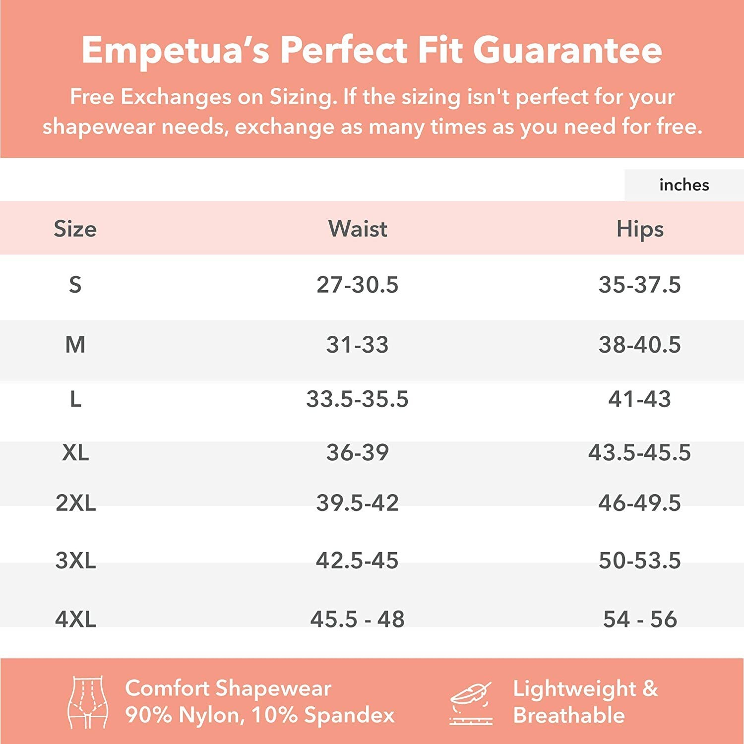 Empetua by Shapermint Women’s Size XL/XXL Beige High-Waisted Shaper Short NWT