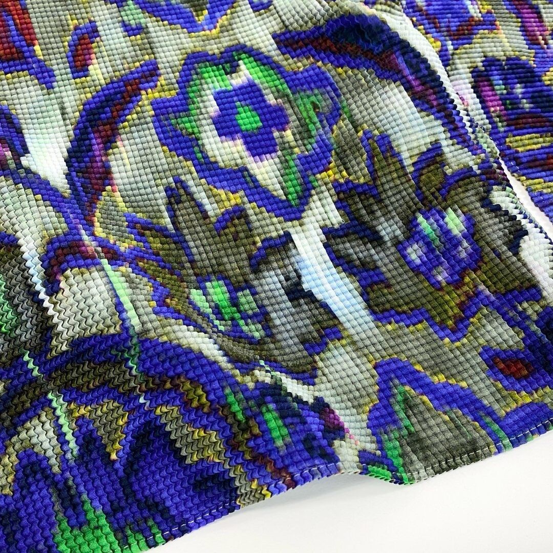 Id6 ISSEY MIYAKE me Multicolor Pleated Top Please TA1 Used AYAN-0
