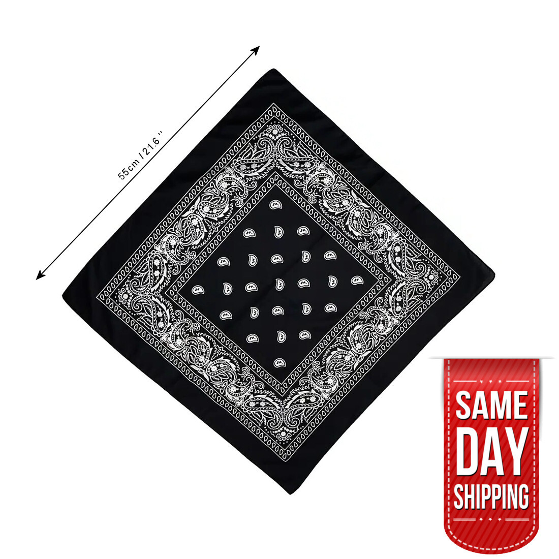 USA Seller 100% Cotton Paisley Bandanas 22″X22″ Scarf Head Neck Bandannas