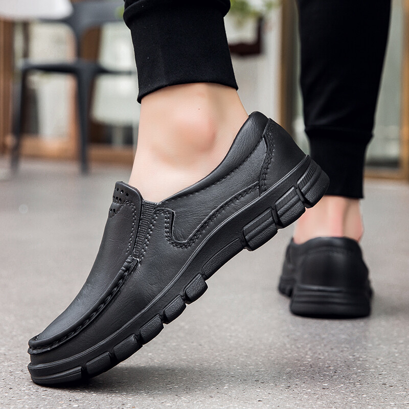 New Men Chef Shoes Kitchen Non-slip Safety Shoes Oil-proof Slip-On Work Shoes US
