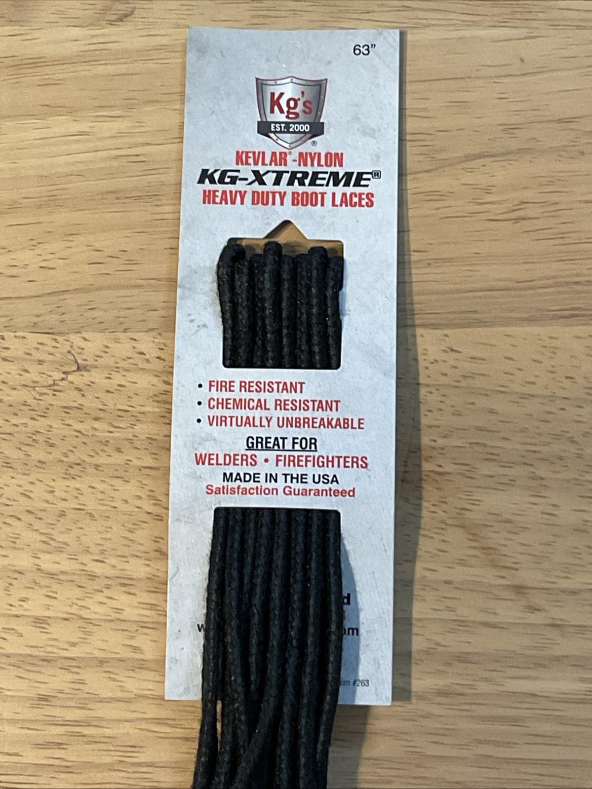 Kg’s KG-XTREME 63″ Boot Laces Made with Kevlar and Nylon