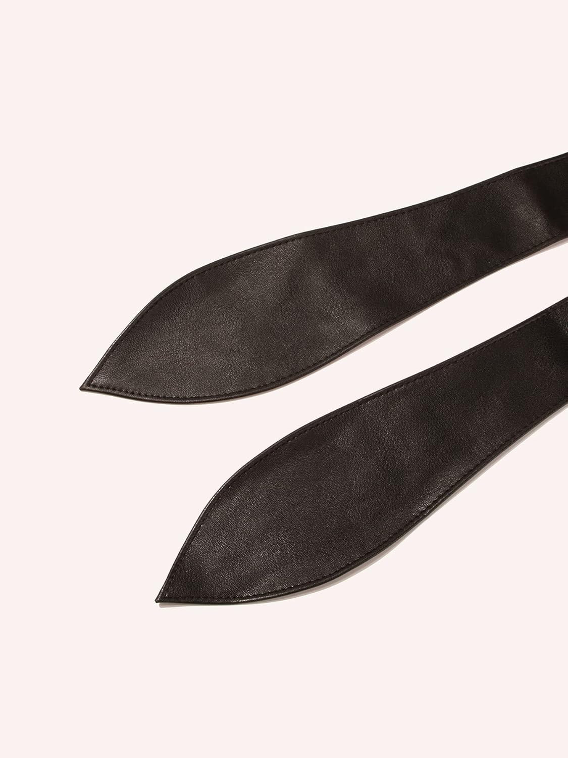 Women Obi Belt Bow Tie Wrap Wide Waistband Faux Leather Wide Cinch Belt for Dres