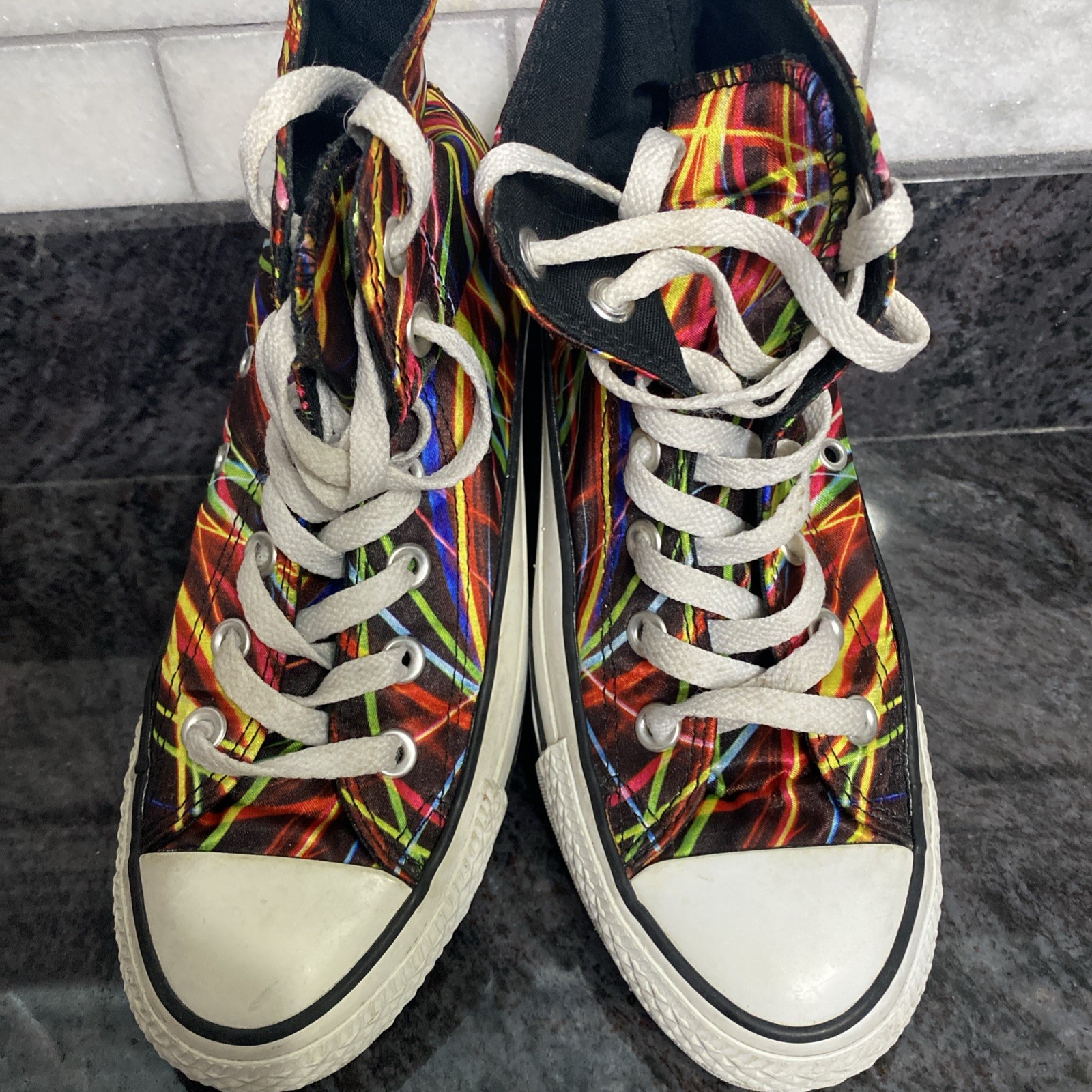 Converse Chuck Taylor Neon Lights Sneakers Men 4 Women 6 High Top Shoes