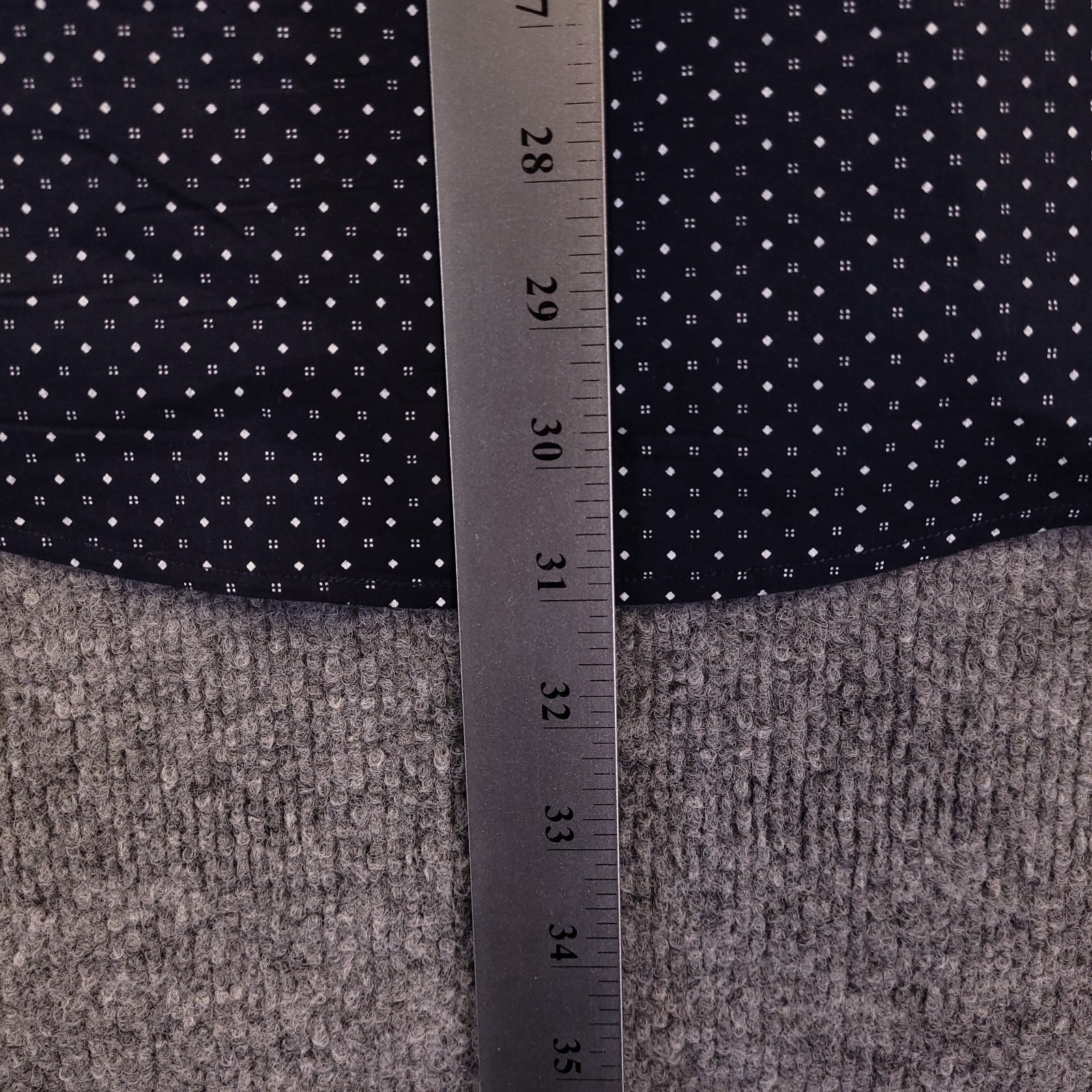 7D 7 Diamonds Diamond Lighting Stretch Sz M Navy Geometric Micro Dot Floral