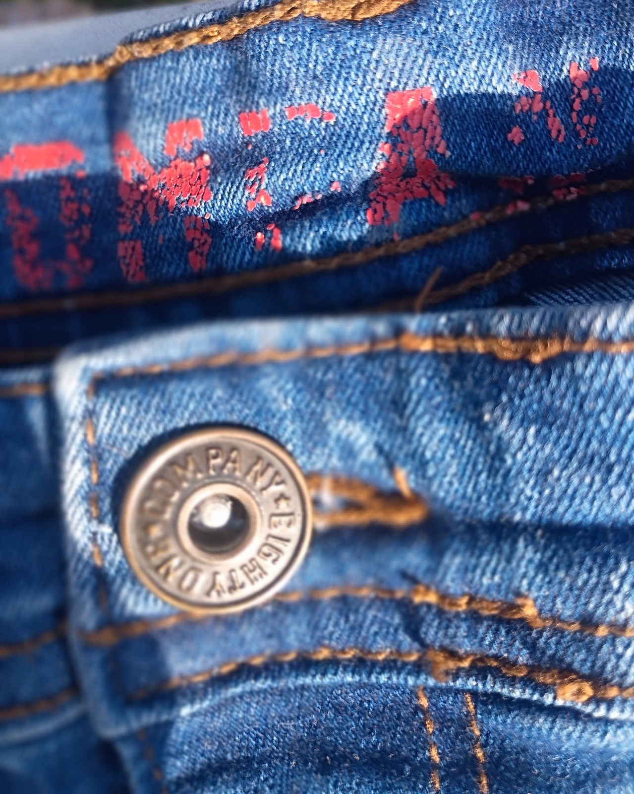 81 Company Mens Relaxed Denim Blue Jeans