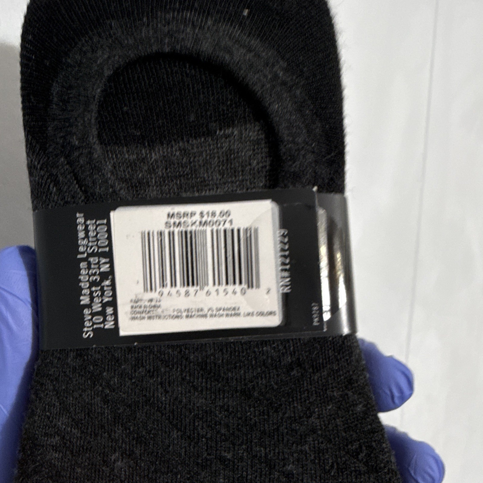 Steve Madden Men’s Non-Slip No-Show Sneaker Socks 5 Pairs Black/Gray 6-12.5