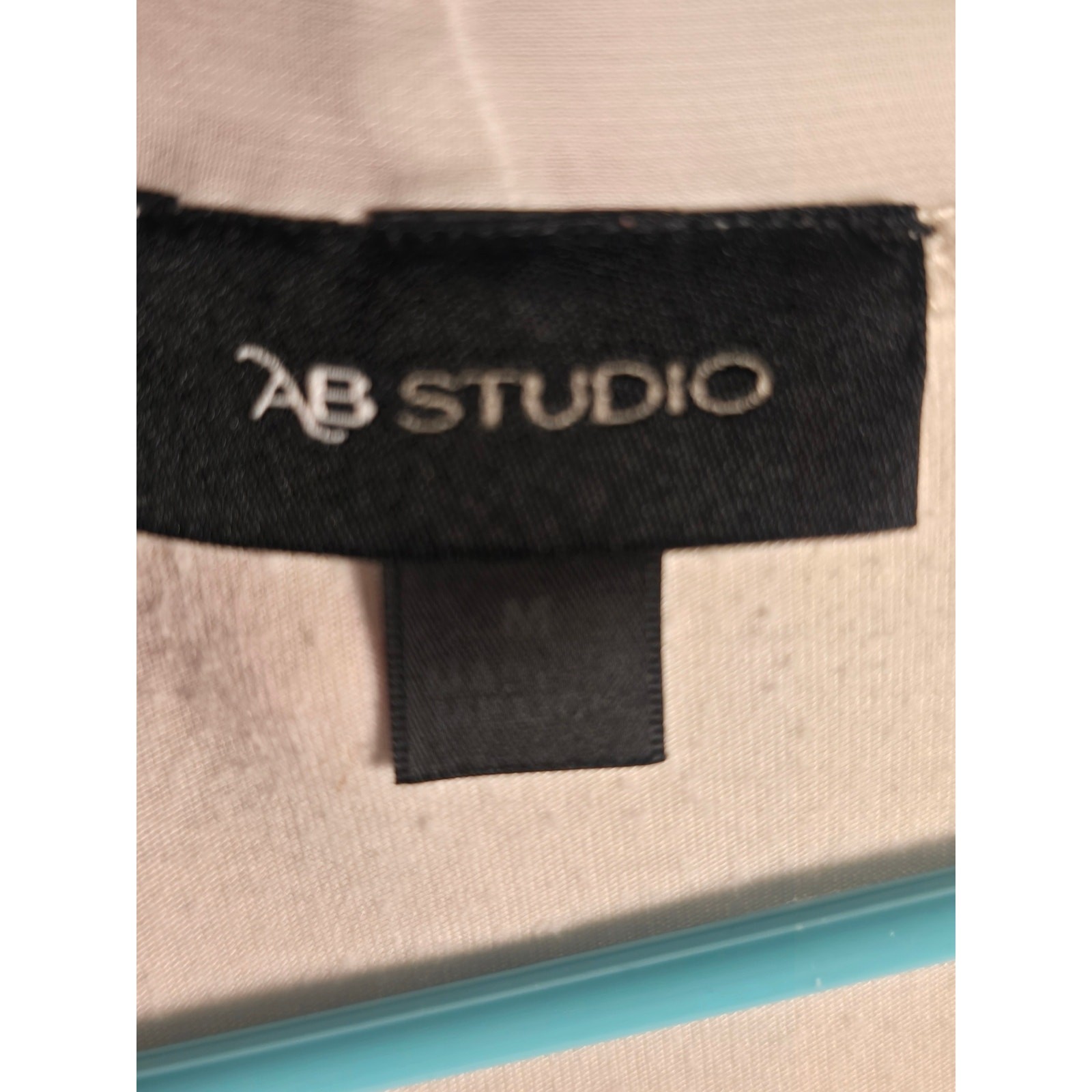 AB Studio White Open-Front Women’s Cardigan Sweater Size Medium