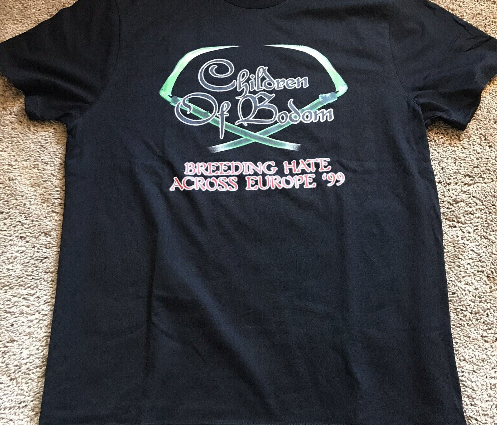 Children Of Bodom Breeding Hate Across Europe Tour Cotton S-4XL Shirt BT961