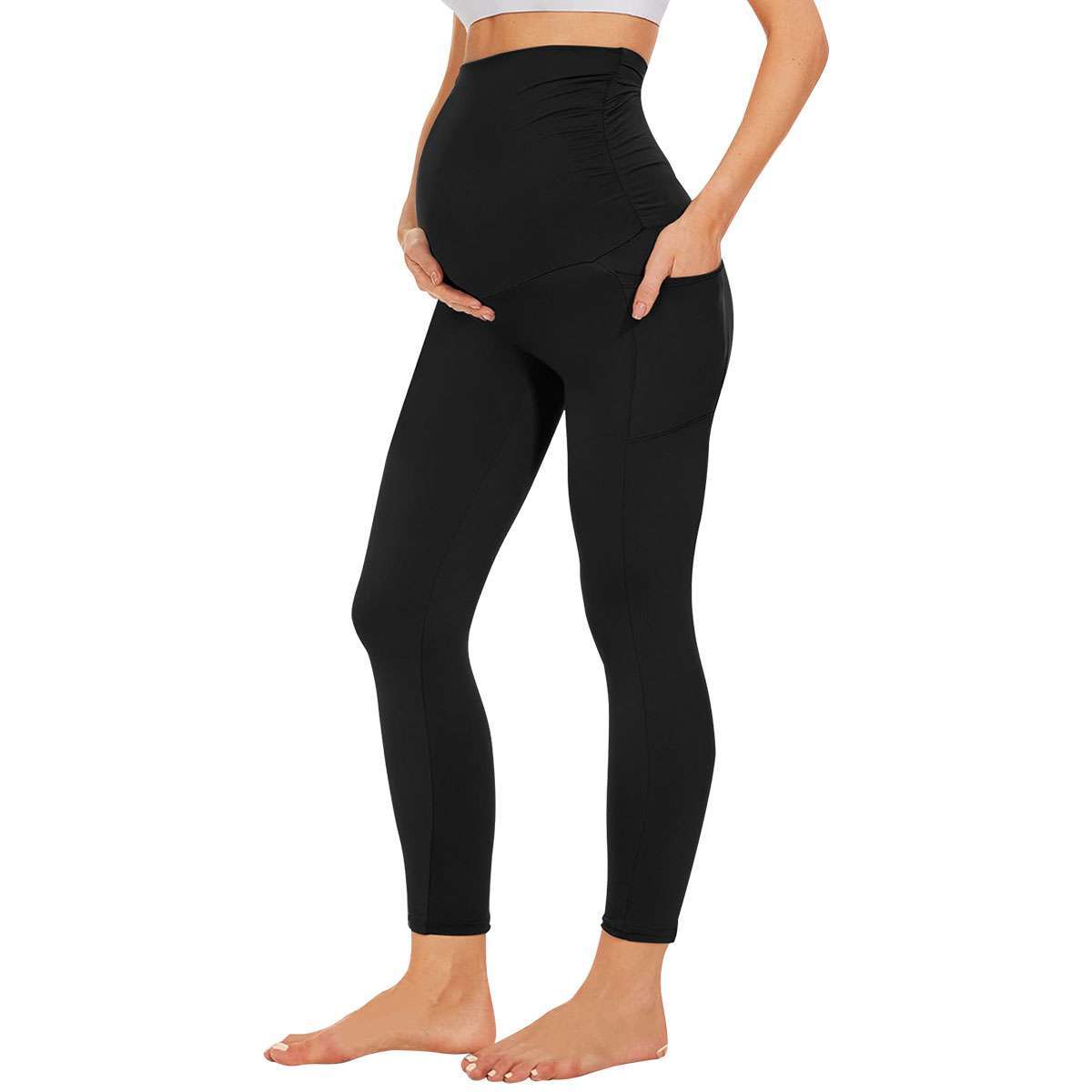 Maternity Leggings High Waist Belly Support Leggins For Women Pregnancy Pants
