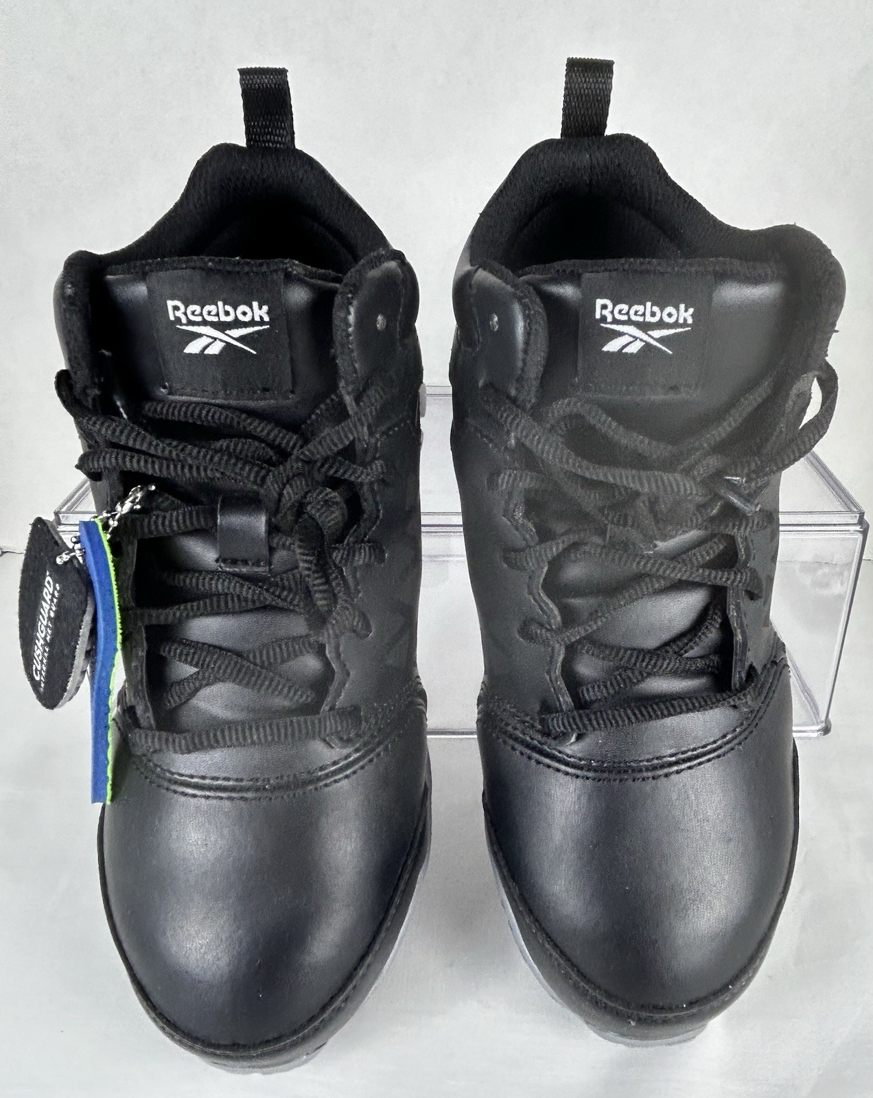 Reebok Sublite RB4143 Unisex Men 4 Women 6 Black Leather Alloy Toe Safety Boots
