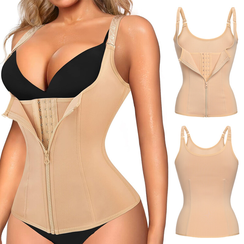 Fajas Reductoras Colombianas Body Shaper Waist Trainer Tummy Control Tank Top US