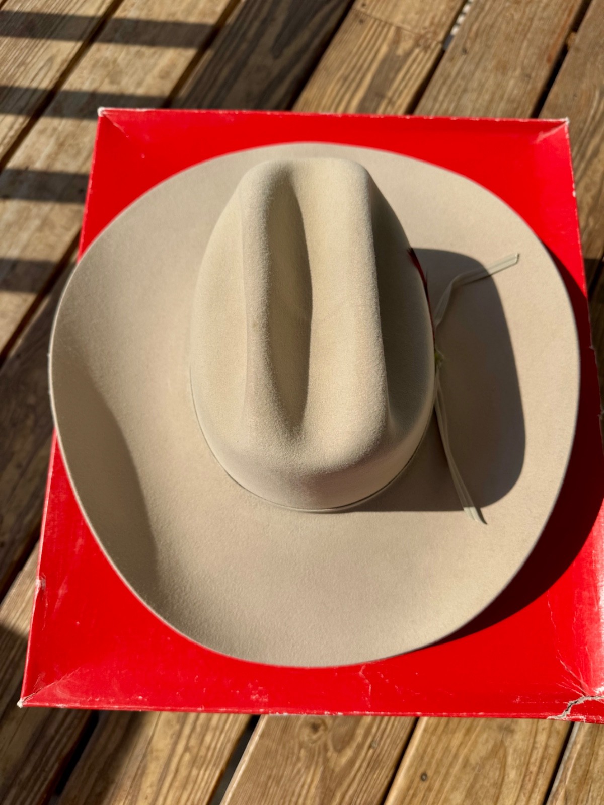 Vintage Stetson Merced 4X Fur Felt Cowboy Hat 7 1/8 Silver Belly New in Box