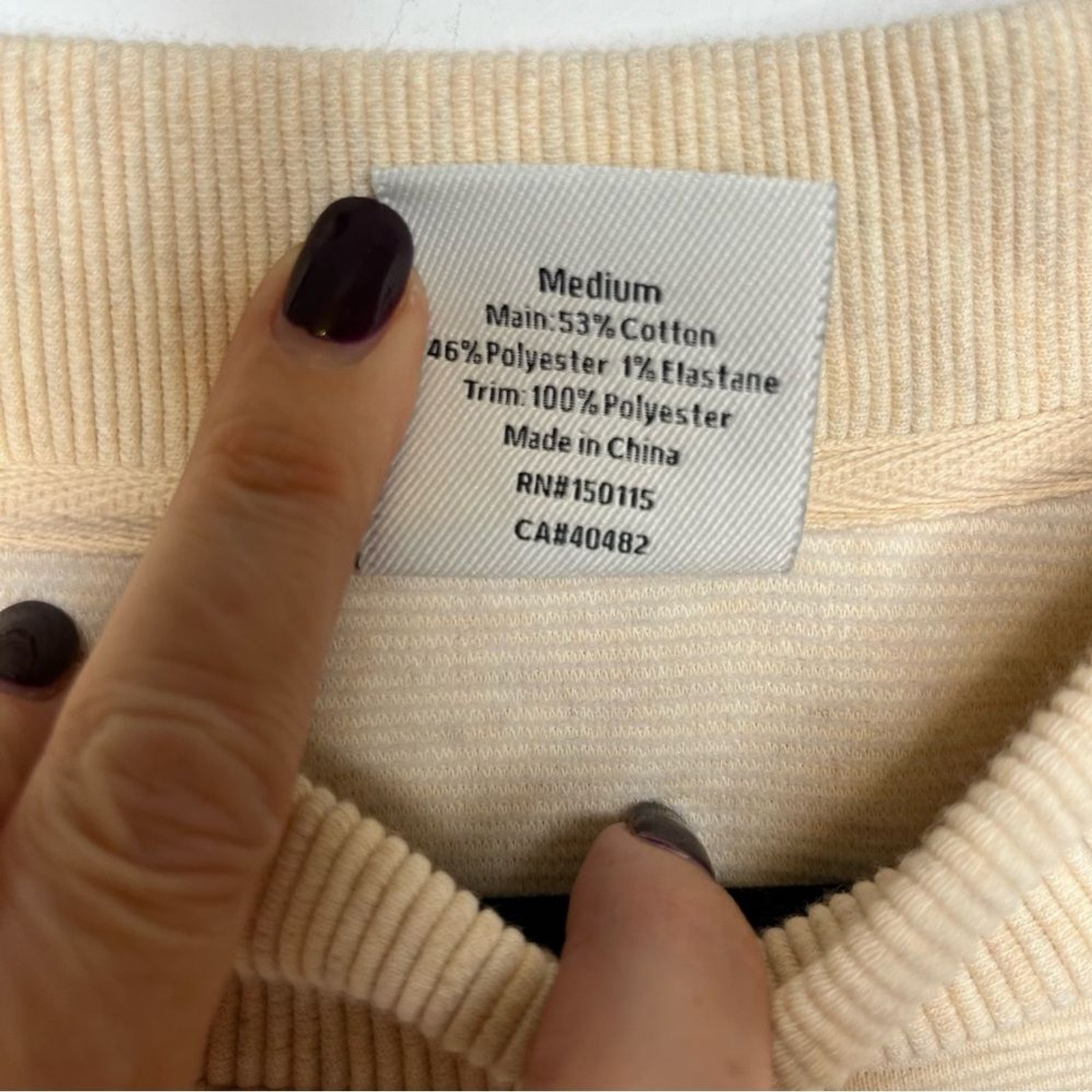 Varley Mae Boyfriend Sweatshirt M