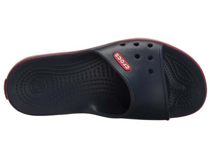 Crocs Men and Women’s Crocband II Slides Navy/Pepper Relaxed Fit