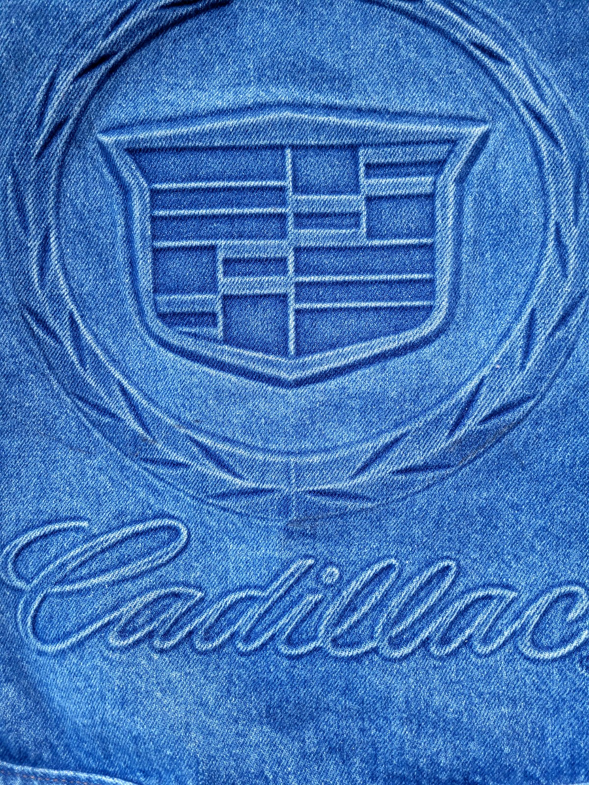 NWOT Authentic Prime Union Wear USA Denim GM Cadillac Embossed Mesenger Bag Y2K