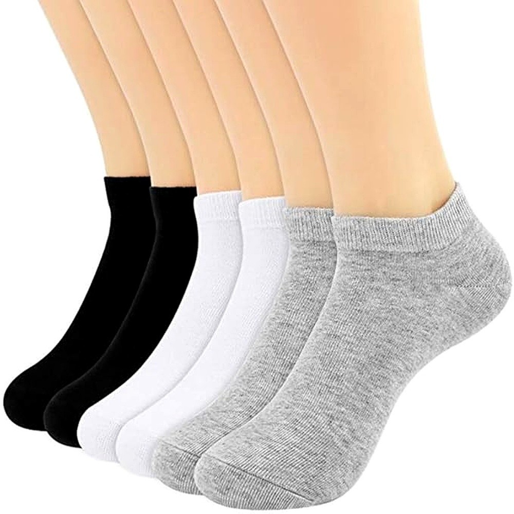 3-12 Pairs Mens Plain Solid Cotton Sports Ankle Athletic Socks Low Cut Size 8-12