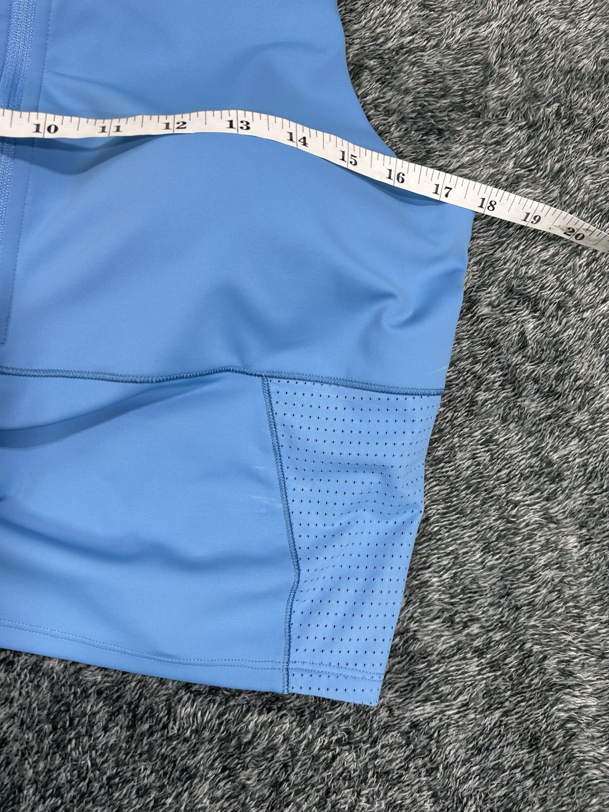 Calia Powermove 1/2 Zip Tranquil Blue Women’s XL Crop Top Sports Bra Tank (D1)
