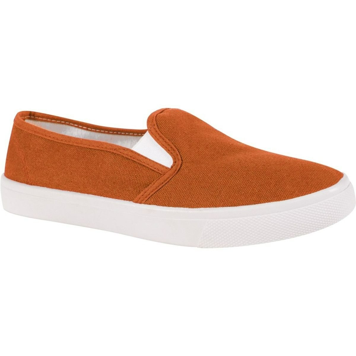 Bob Barker Durable Canvas Deck Step-in Prison Inmate Shoe M5/W7 Orange 255-OR