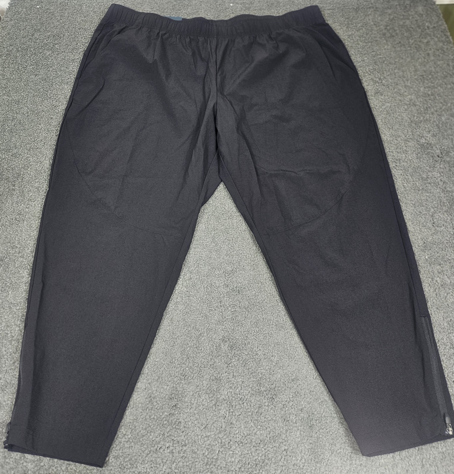 Men’s Jogger Pants 48X28 4XB Tek Gear Black Nylon Spandex Stretch Pull On