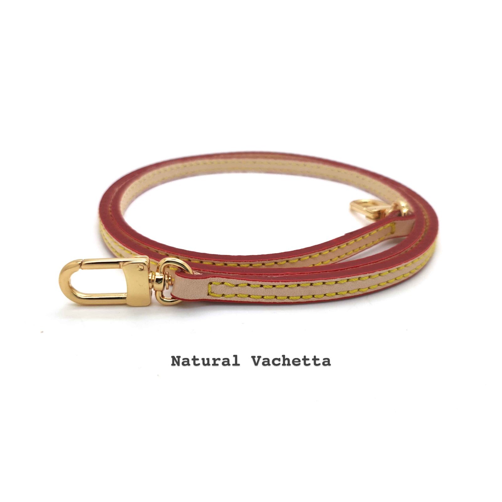 Vachetta Crossbody Leather Strap for Pochette Accessoires mini pouch purse bag
