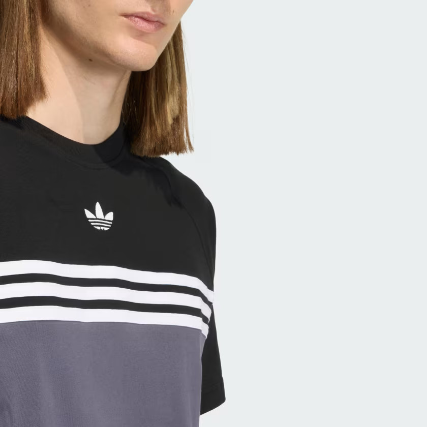 adidas men CHEST STRIPES TEE