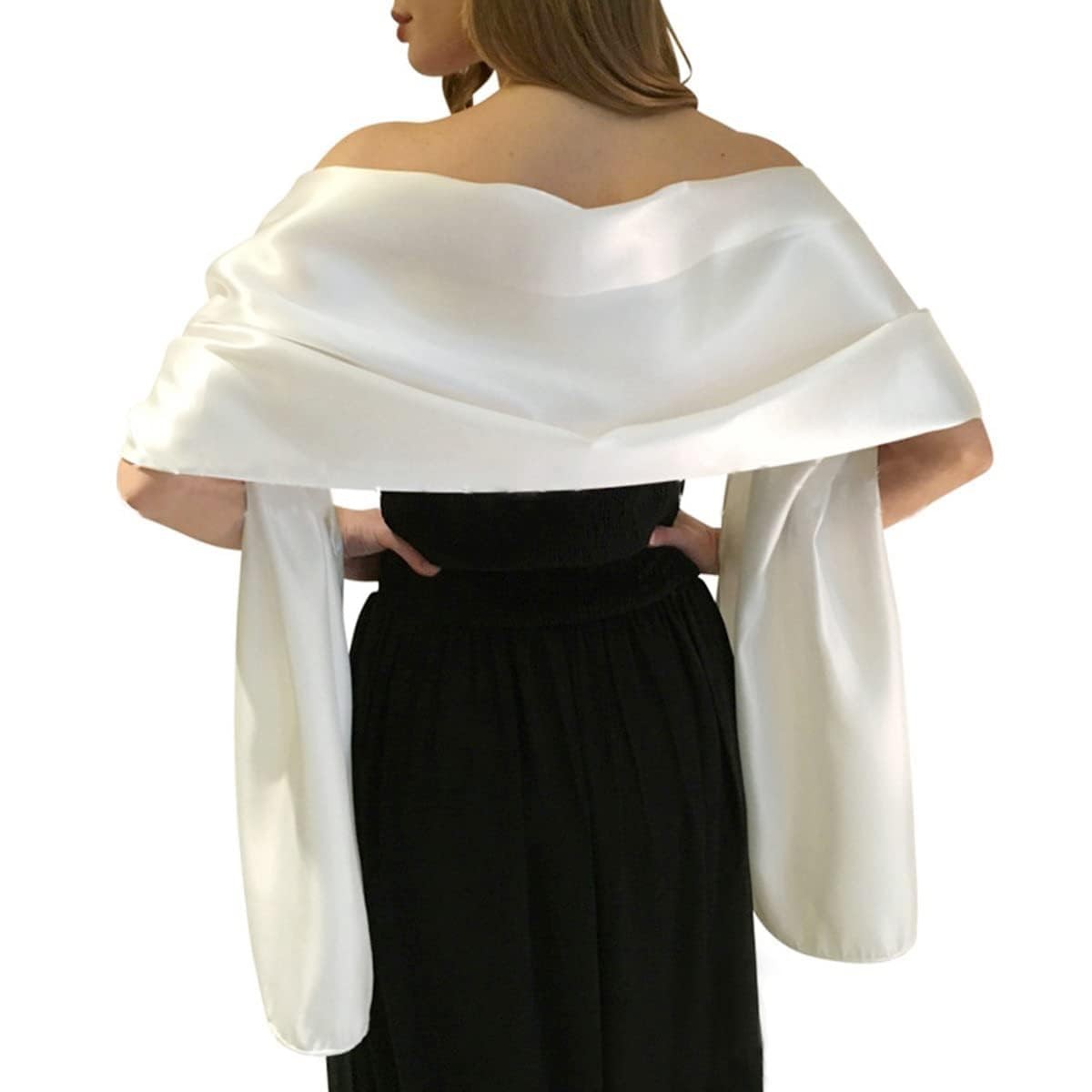 Satin Shawls and Wraps for Evening Dresses Bridal Party Special Occasion by