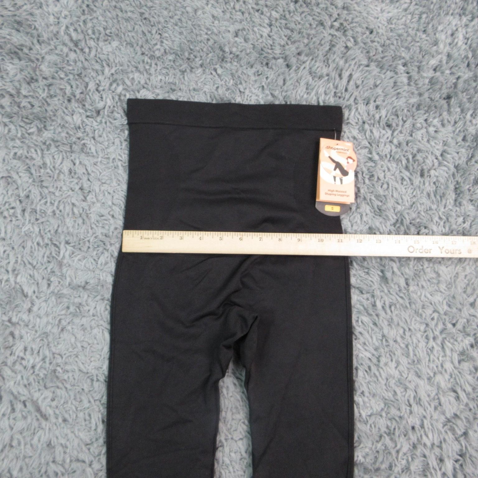 Shapermint Essentials Leggings Womens S Black Ankle High Rise Shaping 23×24* NWT