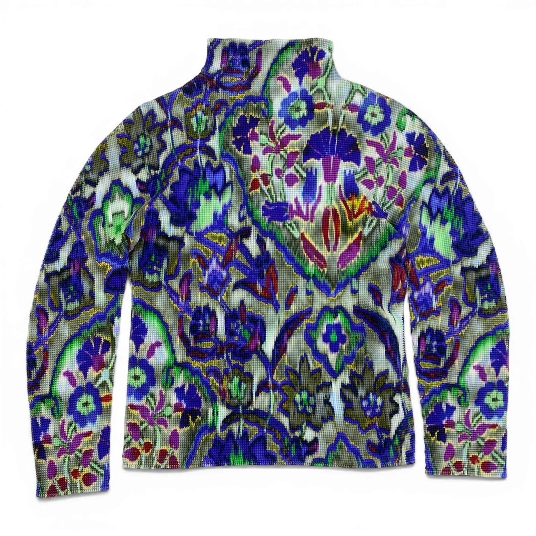 Id6 ISSEY MIYAKE me Multicolor Pleated Top Please TA1 Used AYAN-0