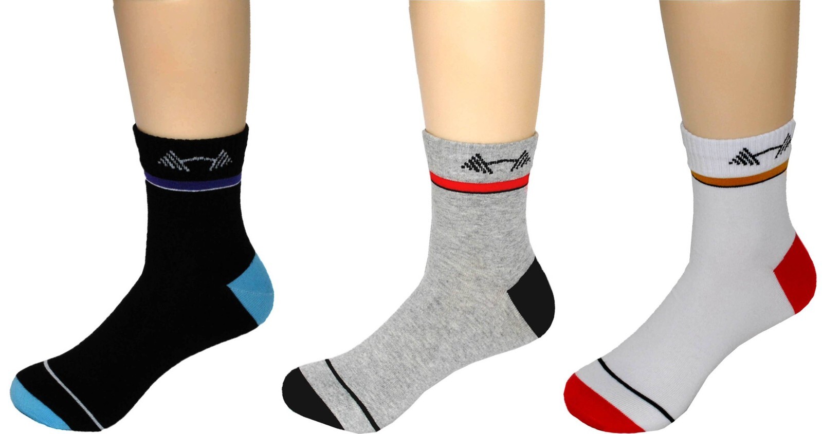 Men’s Athletic Crew Socks 12 Pack, Breathable Cotton Assorted Colors and Pattern