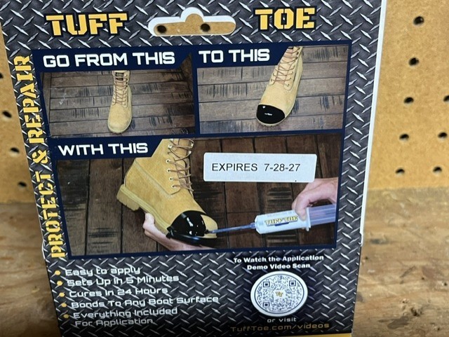 TUFF TOE Original Formula Work Boot Toe Guard Protection & Leather Repair Kit