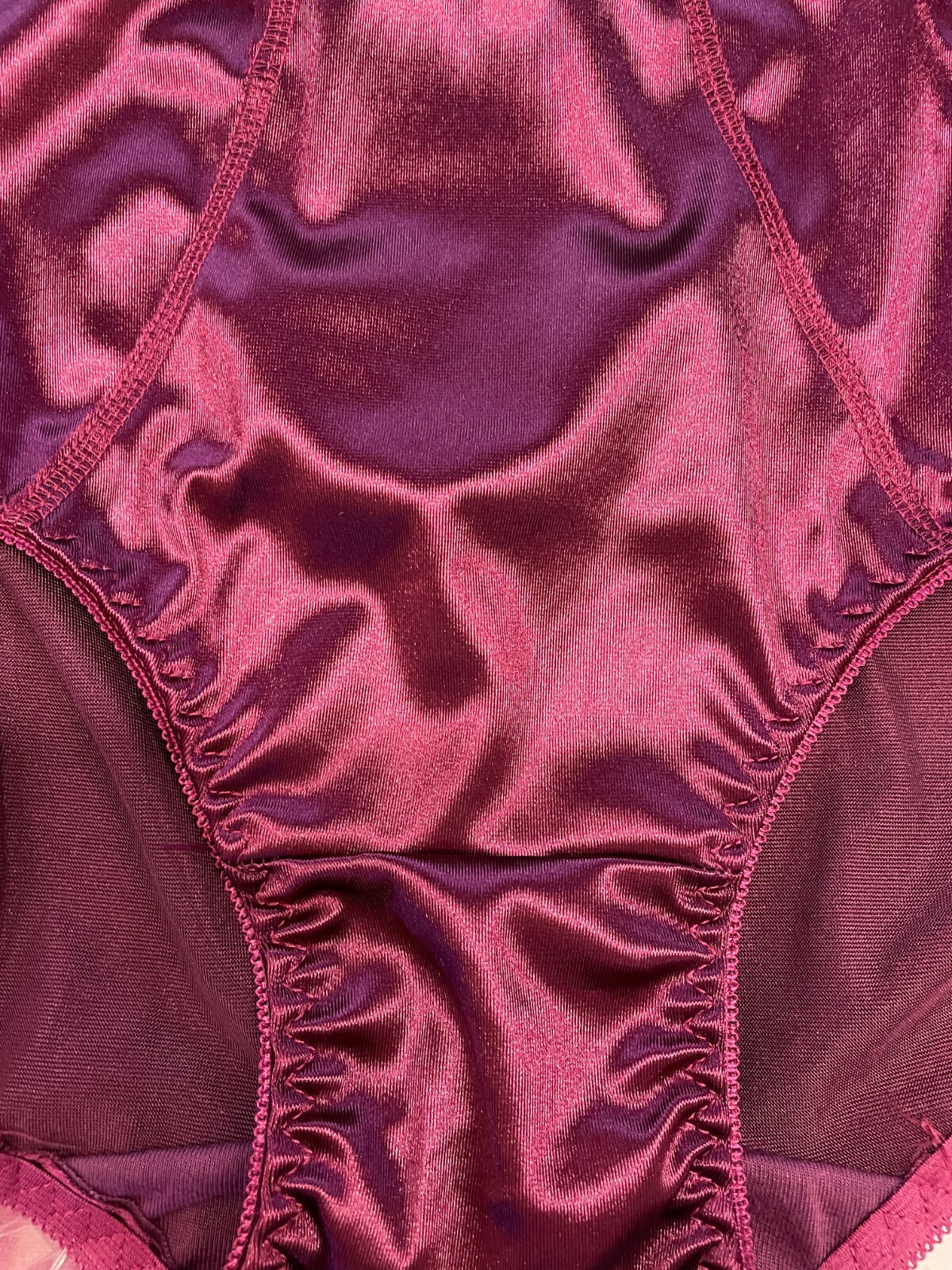 2-6 Lingerie Satin Panties S to Plus Size Womens Underwear Full Coverage Brief