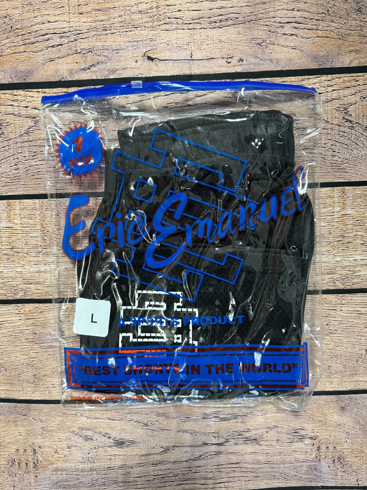 NEW Eric Emanuel EE Basic Short (SS23) Black/Black/White AUTHENTIC Size S-XL