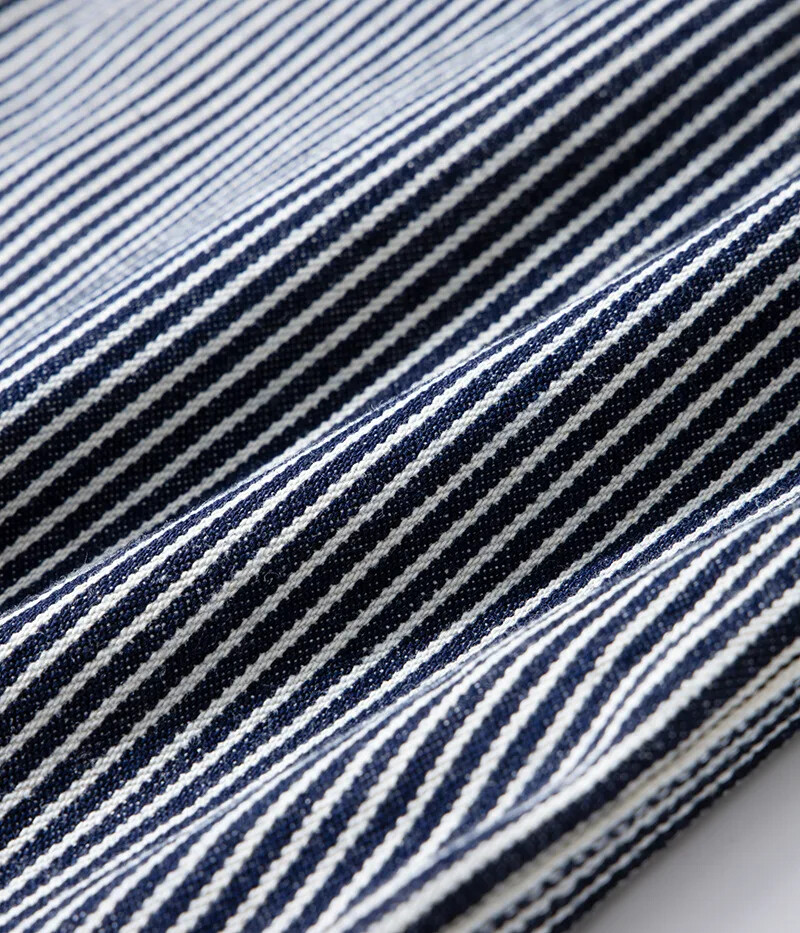 Original Denim Railway Worker Jeans Pants Amikaki Striped Longs Tooling Trousers