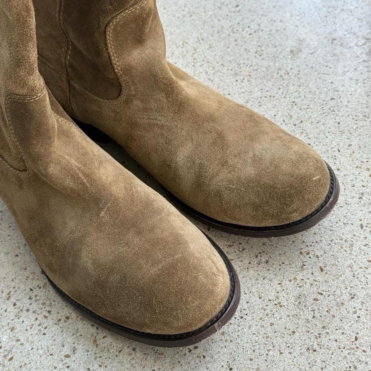 Frye Melissa Button Knee High Boots Size 7.5 Suede