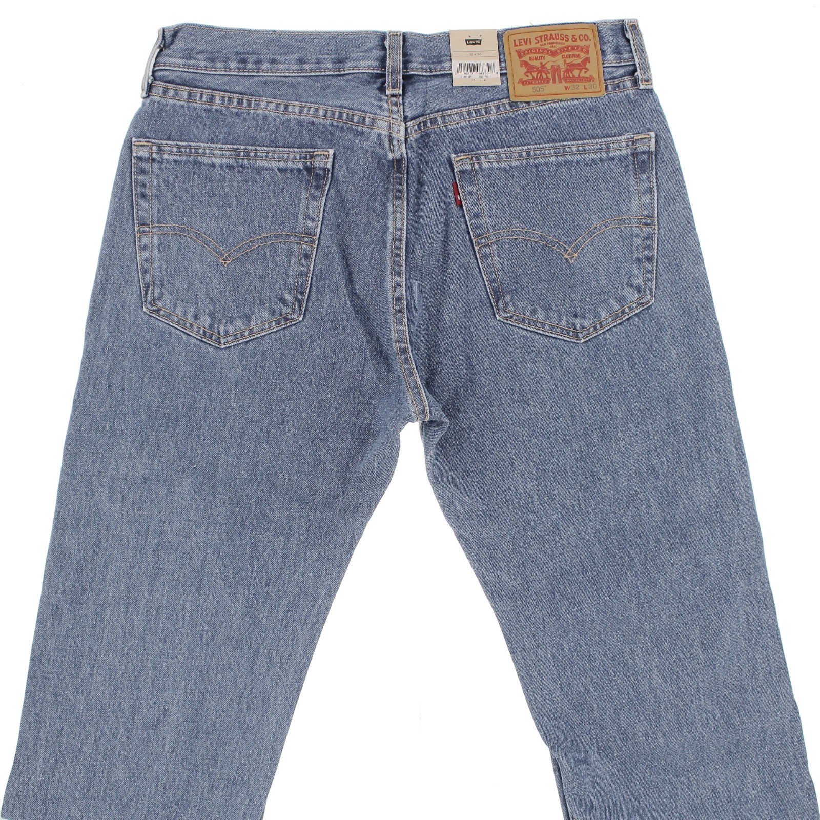 Levi’s Men’s 505 Denim Jeans, Regular Straight Fit, Non Stretch