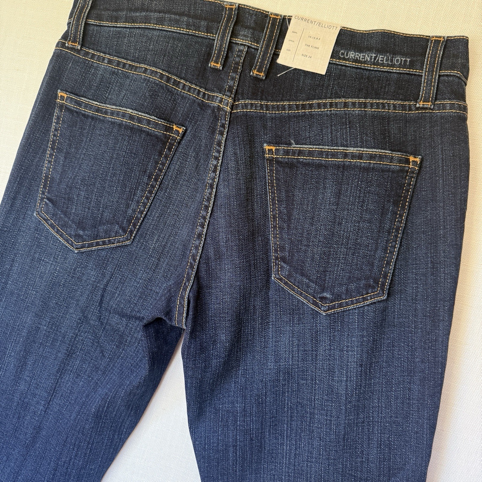 NWT Current/Elliott The Fling in Gibson Destroy Women’s Sz24 USA Boyfriends Fits